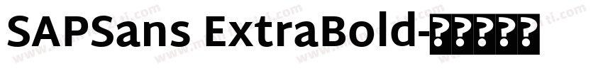 SAPSans ExtraBold字体转换